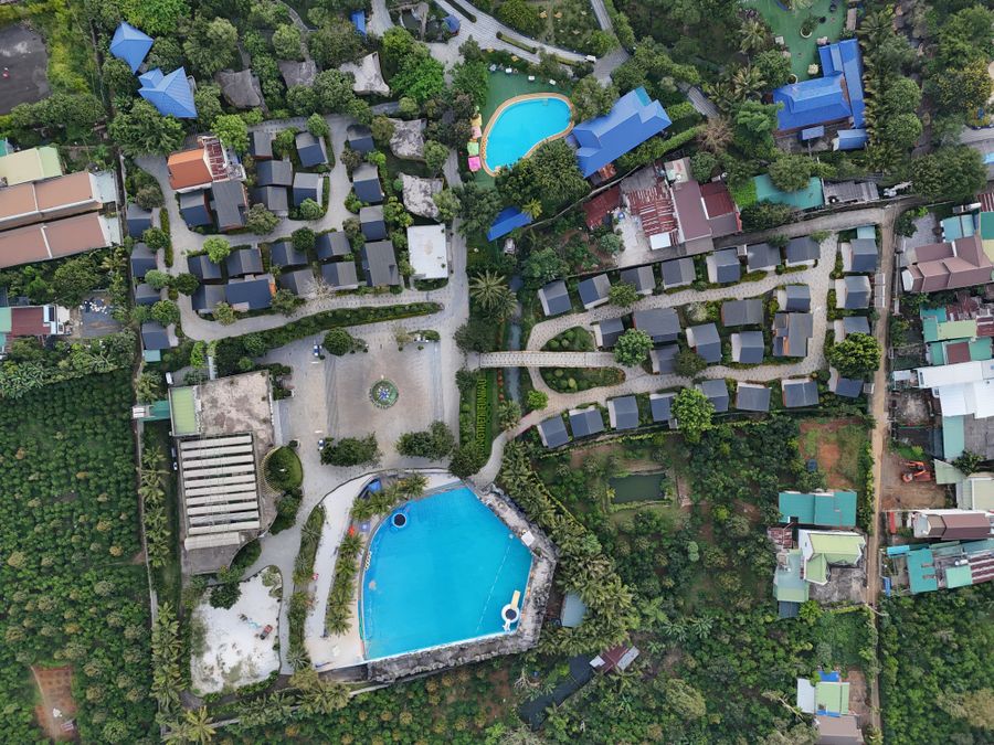 Tropical resort villa with pool