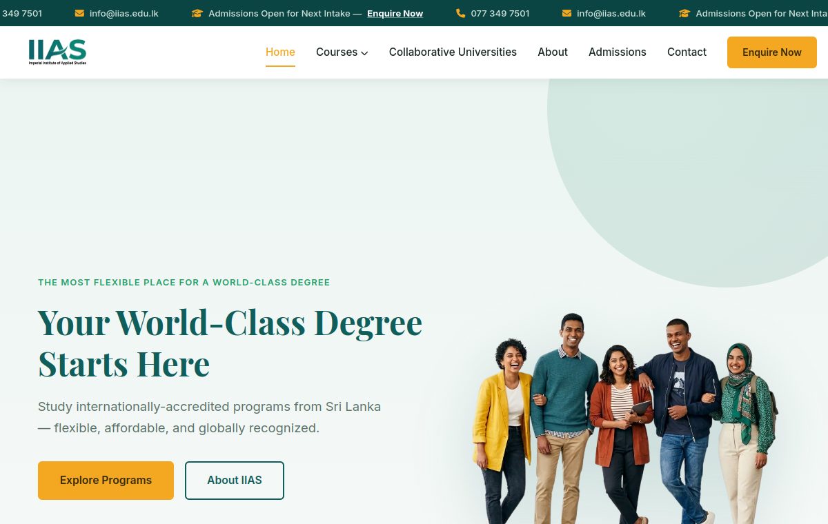 Imperial Institute of Applied Studies website