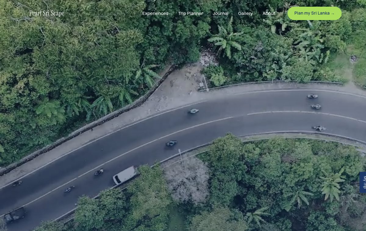 Pearl Sri Scape website